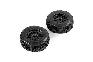 Rovan 1/5 5SC Front Tyres on Black Rims - Beadlock Wheels 2Pcs image 6