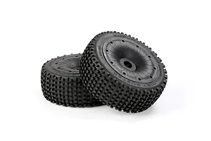 Rovan 1/5 Dirt Buster Tyres on Black Closed Rims - Beadlock Wheels 2Pcs image 4