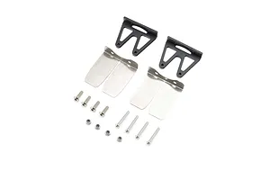 Pro Boat Trim Tabs Set - Black/Silver