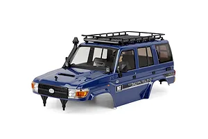 RGT 1/10 Rescuer LC76 Painted Clipless Body Shell - Royal Blue