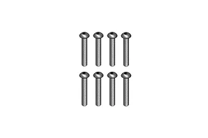 RGT 3x25mm Fine Thread Button Head Screws 8Pcs