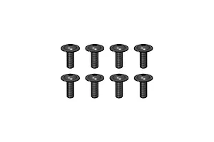 RGT 3x8mm Fine Thread Washer Head Screws 8Pcs