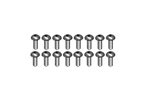 RGT 2x6mm Fine Thread Button Head Screws