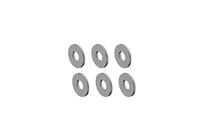 RGT 2.6x6x0.5mm Metal Washers 6Pcs