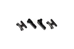 RGT Aluminium Front Fixed Shock Mount Set - Black