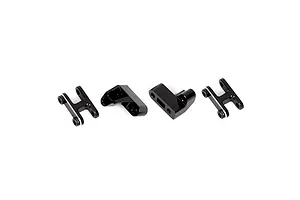 RGT Aluminium Rear Fixed Shock Mount Set - Black