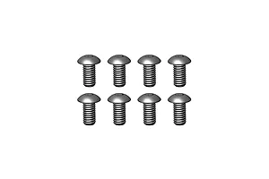 RGT 4x8mm Fine Thread Button Head Screws 8Pcs