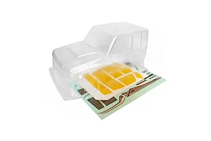 RGT 1/10 LC79 Land Commander Unpainted Body Shell Cab - Clear