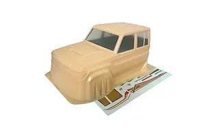 RGT 1/10 LC79 Land Commander Painted Body Shell Cab - Yellow