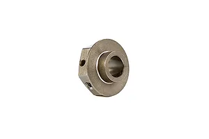 A gunmetal grey Rovan aluminium disc brake hex component for RC vehicles, shown from a side-angle view against a white background.