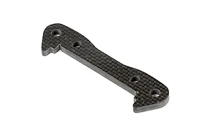 A Rovan carbon fibre front lower suspension arm pin brace with a 5mm thickness, shown against a white background.