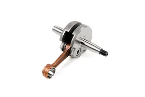 A Rovan 45cc 2-stroke RC engine crankshaft with an attached connecting rod, shown against a plain white background.