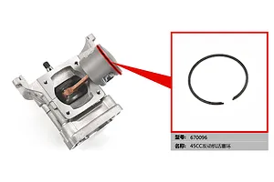 Rovan 45cc 2 Stroke 43mm Piston Ring image 2