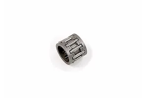 A small cylindrical needle roller bearing for an RC engine, shown from a high angle against a white background.