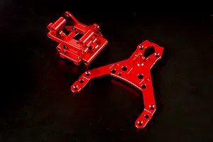 Rovan Black Aluminium Front Bulkhead Set w/ Upper Plate image 12