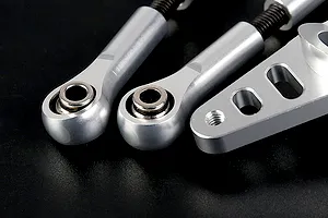 Rovan Silver Aluminium Dual Steering Mounts Set image 7