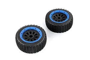 Rovan 4.7/5.5&amp;quot; V5 Dirt Buster Nail Tyres on Blue Rims - Beadlocked Wheels 2Pcs image 5