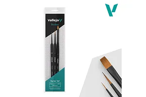 Vallejo Precision Starter Brush Set 3Pcs
