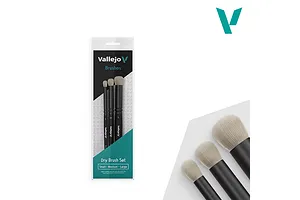Vallejo Dry Brush Set - Natural Hair 3Pcs