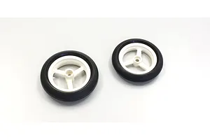 Kyosho RGV GP29 Road Tyres on White Rims - Glued Wheels 2Pcs