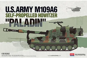 Academy 1/35 U.S. Army M109A6 Paladin Self-Propelled Howitzer Plastic Scale Plastic Model Kit