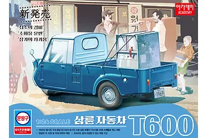 Academy 1/24 T600 3 Wheeled Mini Truck Scaled Plastic Model Kit