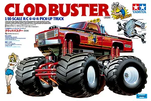 Tamiya Clod Buster (2026) RC Monster Truck Electric 4WD 1/10 Scale Kit - Red