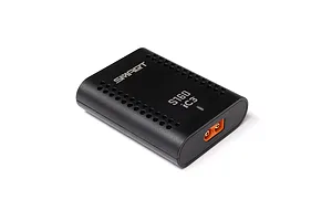 Spektrum S160 60W USB-C Smart Charger in black with ventilation holes and an orange IC3 port on a white background.
