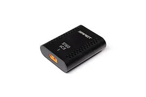 Spektrum S160 IC3 Smart Charger unit in black plastic housing shown on a clean white background.