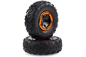 HSP 1.9" Kulak Soft Off Road Tyres on Black Rims - Beadlocked Wheels 2Pcs image 16114