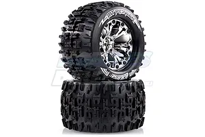 Louise 2.8" MT-Pioneer Tyres on (1/2 Offset) Chrome Rims - Glued Wheels 2Pcs image 16127