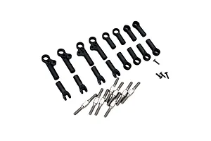 RC Maker Titanium 4.8mm Upper Turnbuckle Set - Silver