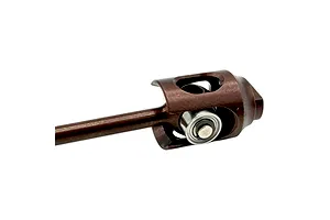 Close-up of the RC Maker LF-LW inner front joint set driveshaft showing the bronze-toned metal joint and bearing.