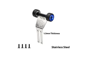 GPM Stainless Steel Wheelie Bar With Alumimium Wheels  - Blue