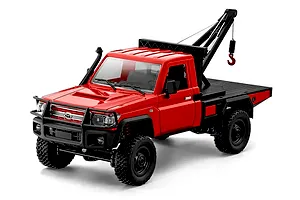 MN Model Toyota LC79 with Crane RC Rock Crawler Electric 4WD 1/12 Scale RTR - Red