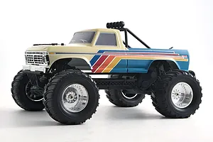 FMS Ford F-100 RS RC Monster Truck Electric Brushless 2WD 1/10 Scale RTR - Beige/Blue