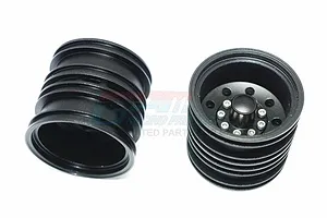 GPM 1.8" Aluminium Rear 9 Hole Rims - Black