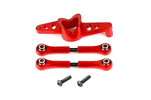 Rovan Red Aluminium Dual Steering Mounts Set