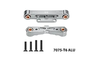 GPM Aluminium Rear Lower Suspension Arm Pin Brace 2Pcs - Silver