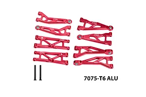 GPM Aluminium Complete Suspension Arm Set - Red