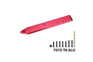 GPM Aluminium Rear Skid Plate Brace - Red