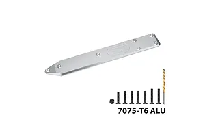 GPM Aluminium Rear Skid Plate Brace - Silver