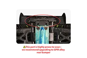 GPM Aluminium Rear Bumper - Red image 4