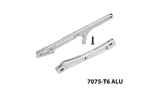 GPM Aluminium Front &amp; Rear Chassis Brace - Silver