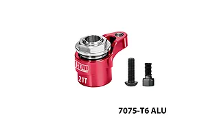 GPM Aluminium 21T Servo Horn with Servo Saver - Red
