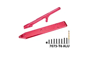 GPM Aluminium Rear Chassis Brace &amp; Skid Plate - Red