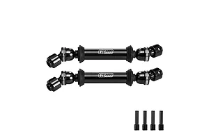 GPM Carbon Steel &amp; Aluminium Centre CVD Driveshafts 2Pcs - Black