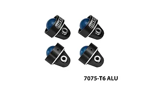 GPM Aluminium Shock Caps 4Pcs - Black