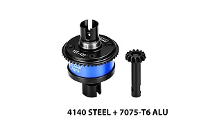 GPM Steel &amp; Aluminium 13T/43T 1Mod Complete Front or Rear Differential - Blue