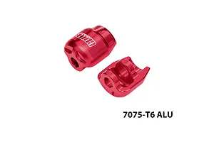 GPM Aluminium Shock Cap Protectors 2Pcs - Red